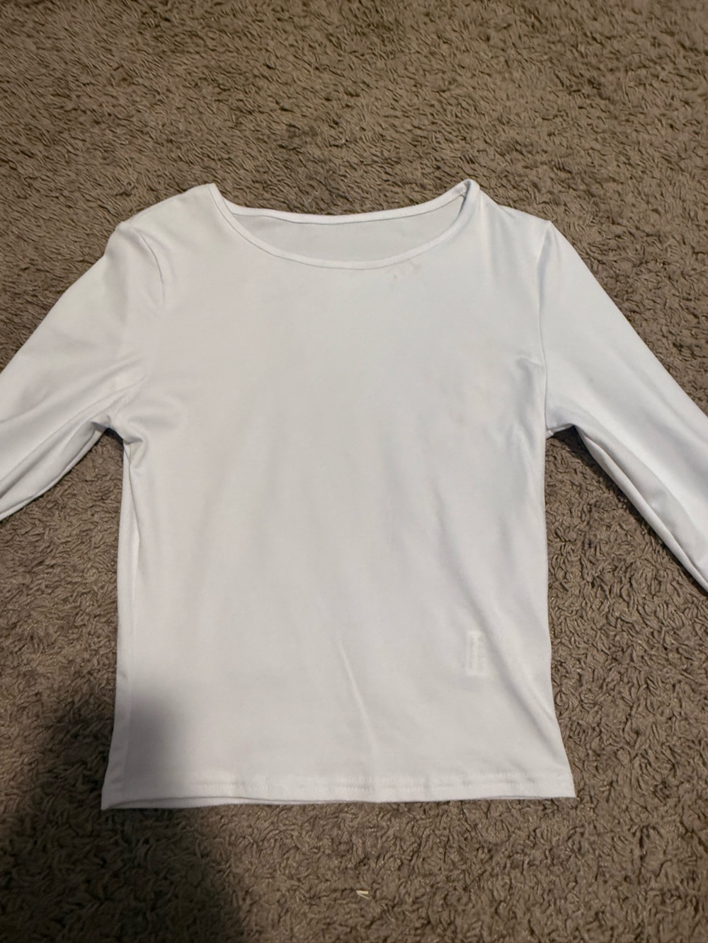 Amazon Women’s White Long Sleeve Scoop Neck Tee